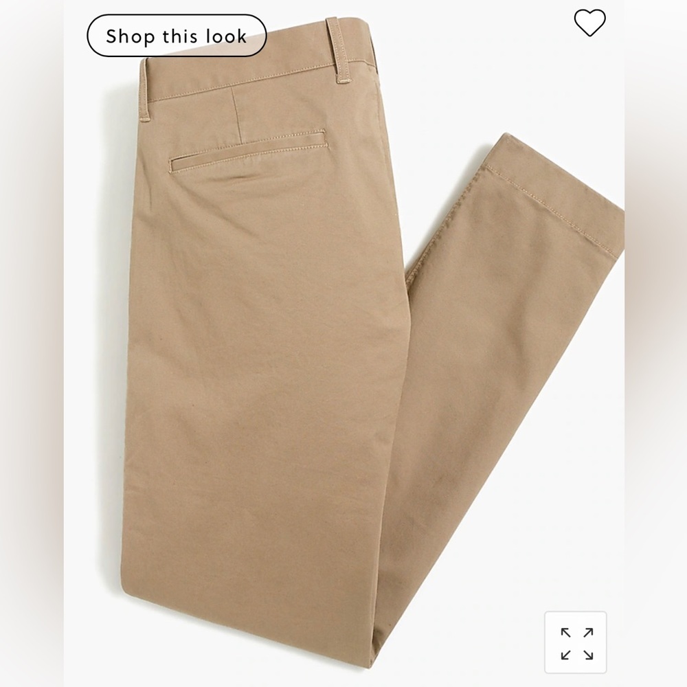 NWT Men’s J.Crew 36x32 straight leg khaki pants. Sutton stretch chino